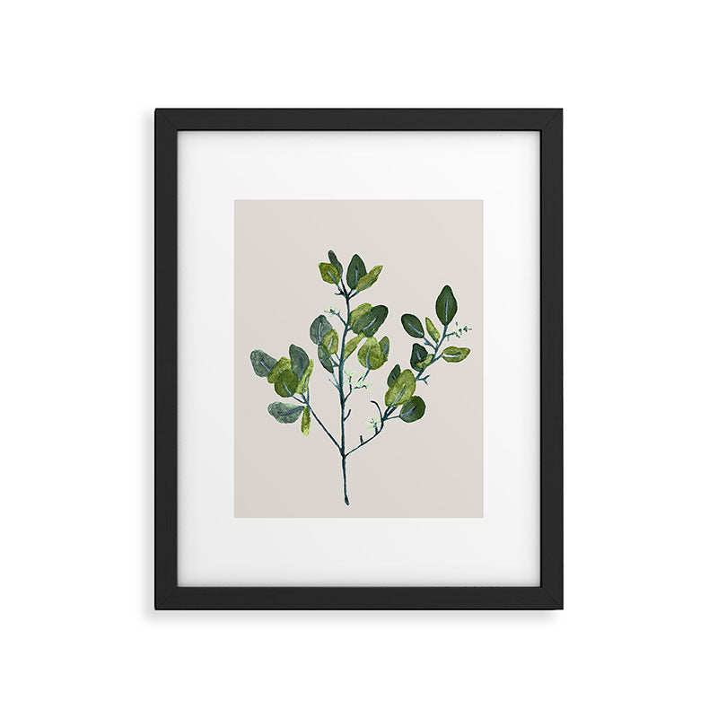 Eucalyptus Branch Framed Art Print Gallery Image 5