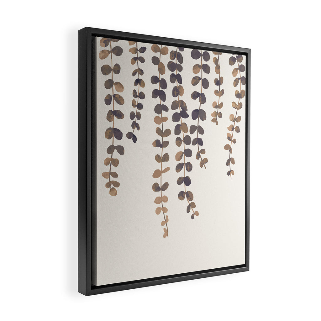 Eucalyptus Watercolor Framed Canvas Print Gallery Image 2