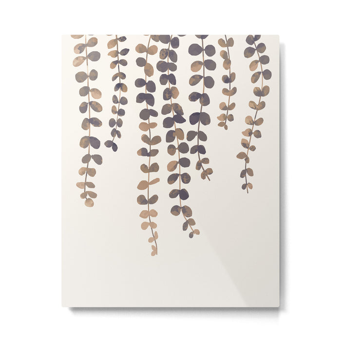 Eucalyptus Watercolor Metal Print Gallery Image 1