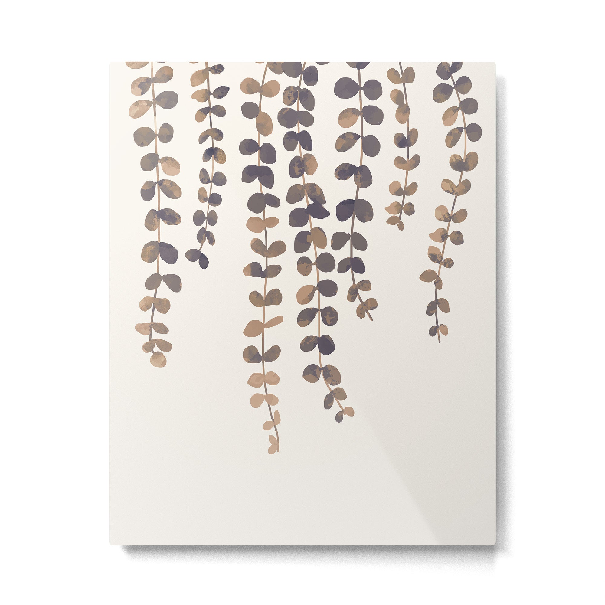 Eucalyptus Watercolor Metal Print Gallery Image 4