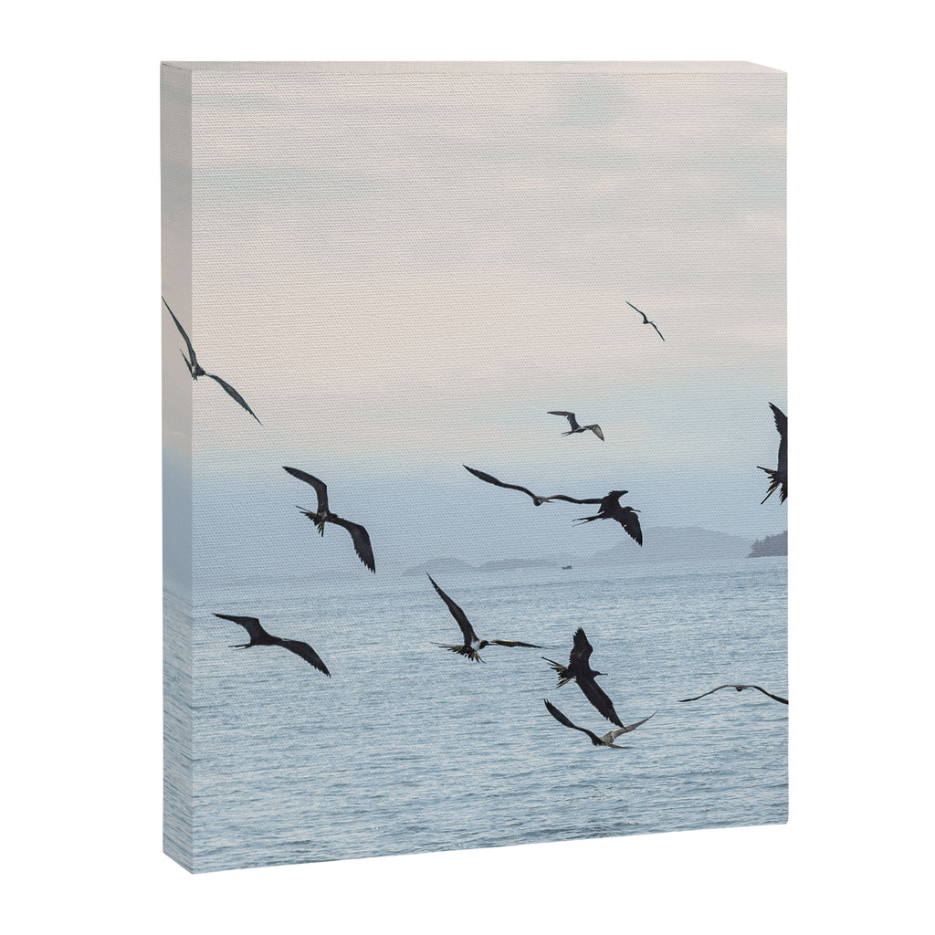 Flock of Birds at Sunset Canvas Print Gallery Image 6