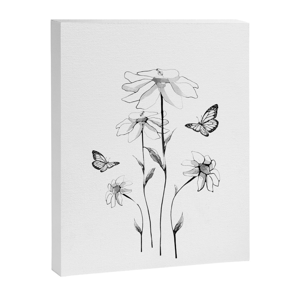 Flowers and butterflies 2 Canvas Print Gallery Image 6