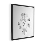 Flowers and butterflies 2 Framed Canvas Print Gallery Image 2