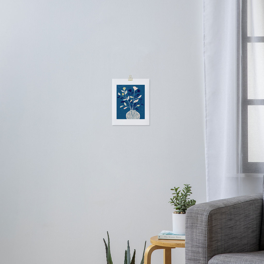 Flowers in a White Vase Art Print Gallery Image 3