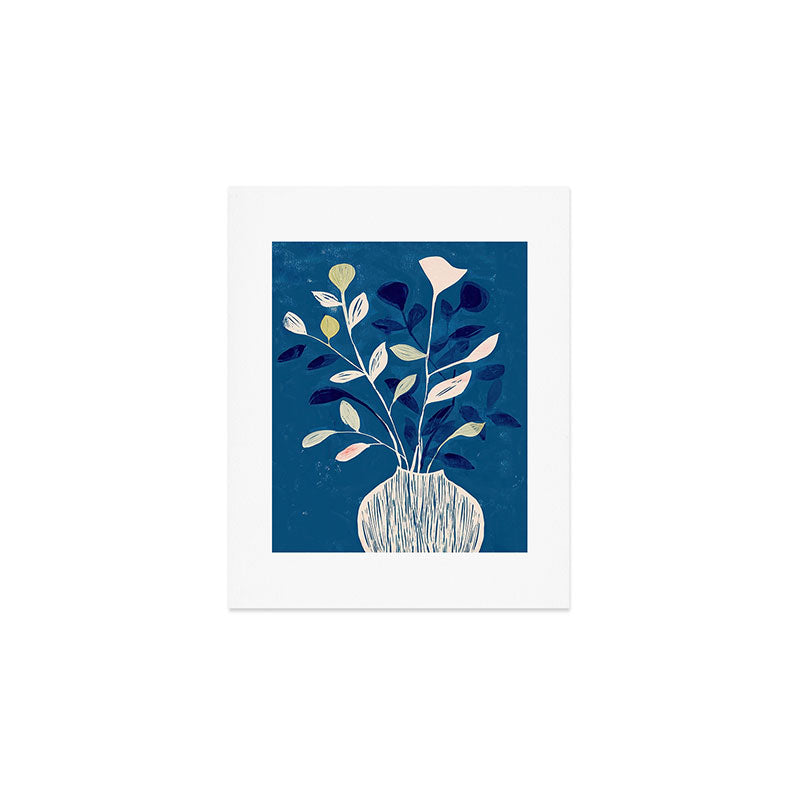 Flowers in a White Vase Art Print Gallery Image 1