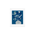 Flowers in a White Vase Art Print Gallery Image 1