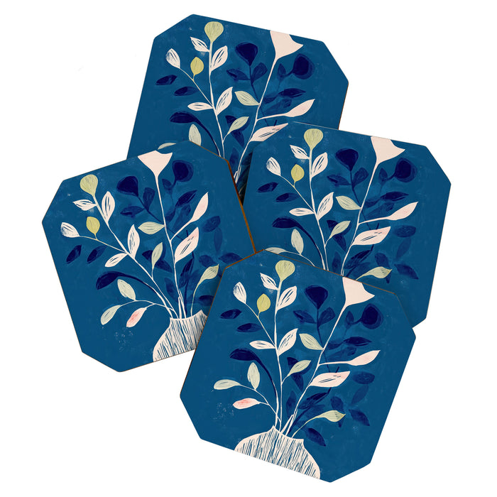 Flowers in a White Vase Coaster Gallery Image 1