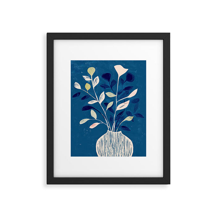 Flowers in a White Vase Framed Art Print Gallery Image 1