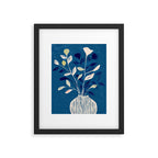 Flowers in a White Vase Framed Art Print Gallery Image 5