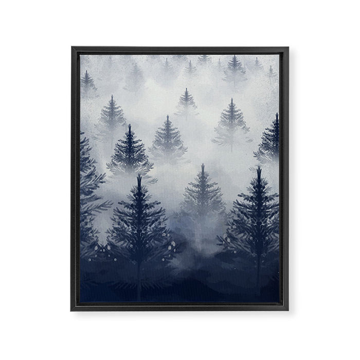 Foggy Forest 2 Framed Canvas Print Gallery Image 1