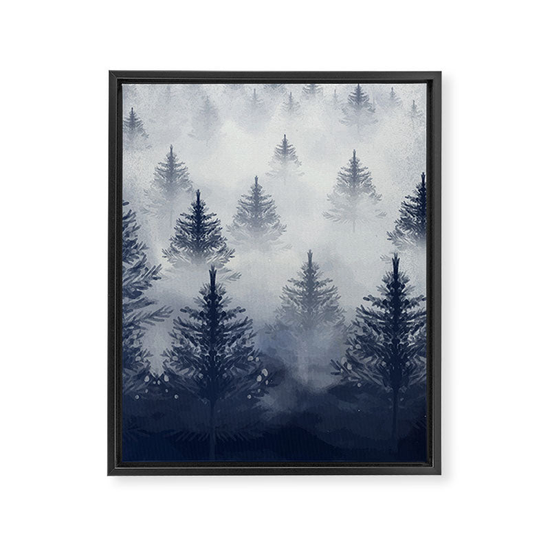 Foggy Forest 2 Framed Canvas Print Gallery Image 6