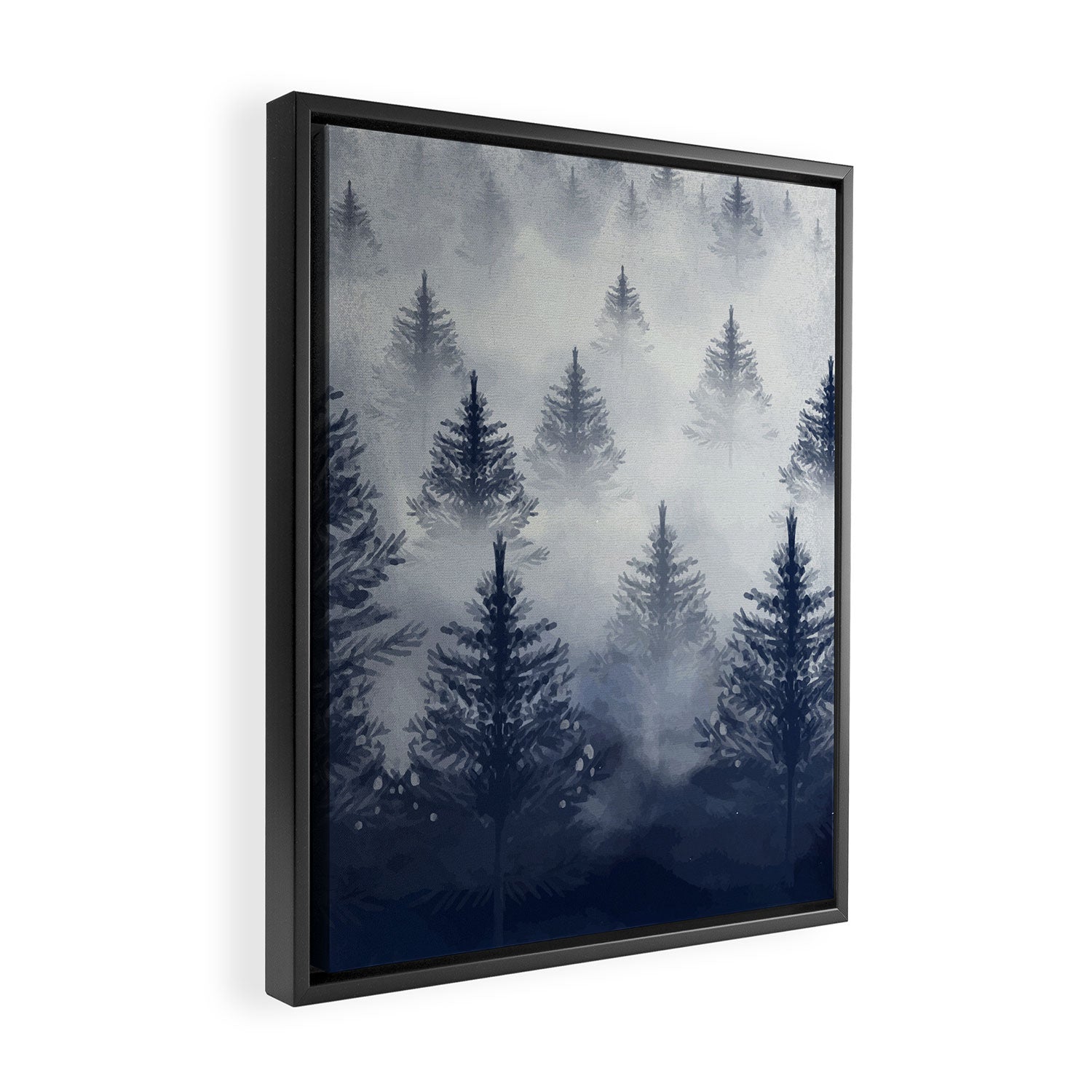 Foggy Forest 2 Framed Canvas Print Gallery Image 2