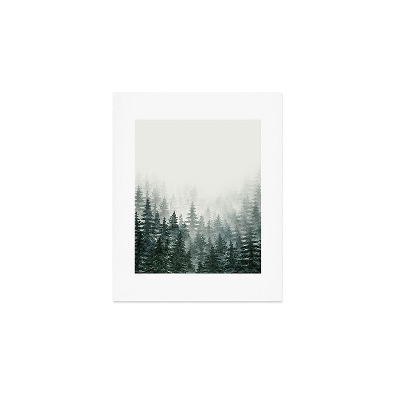 Foggy Pine Trees 3 Art Print Gallery Image 1