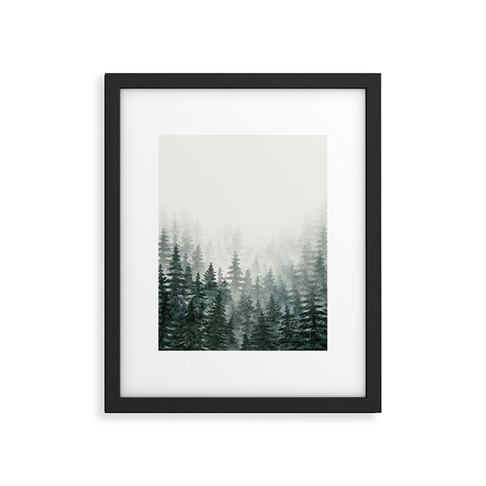 Foggy Pine Trees 3 Framed Art Print Gallery Image 1