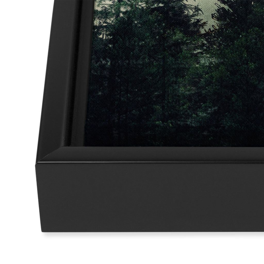 Foggy Pine Trees Framed Canvas Print Gallery Image 3