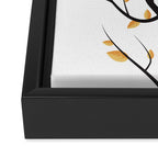 golden leaves Framed Canvas Print Gallery Image 3