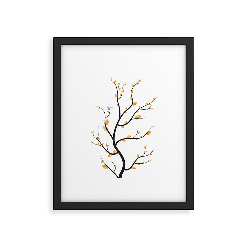 golden leaves Framed Art Print Gallery Image 5