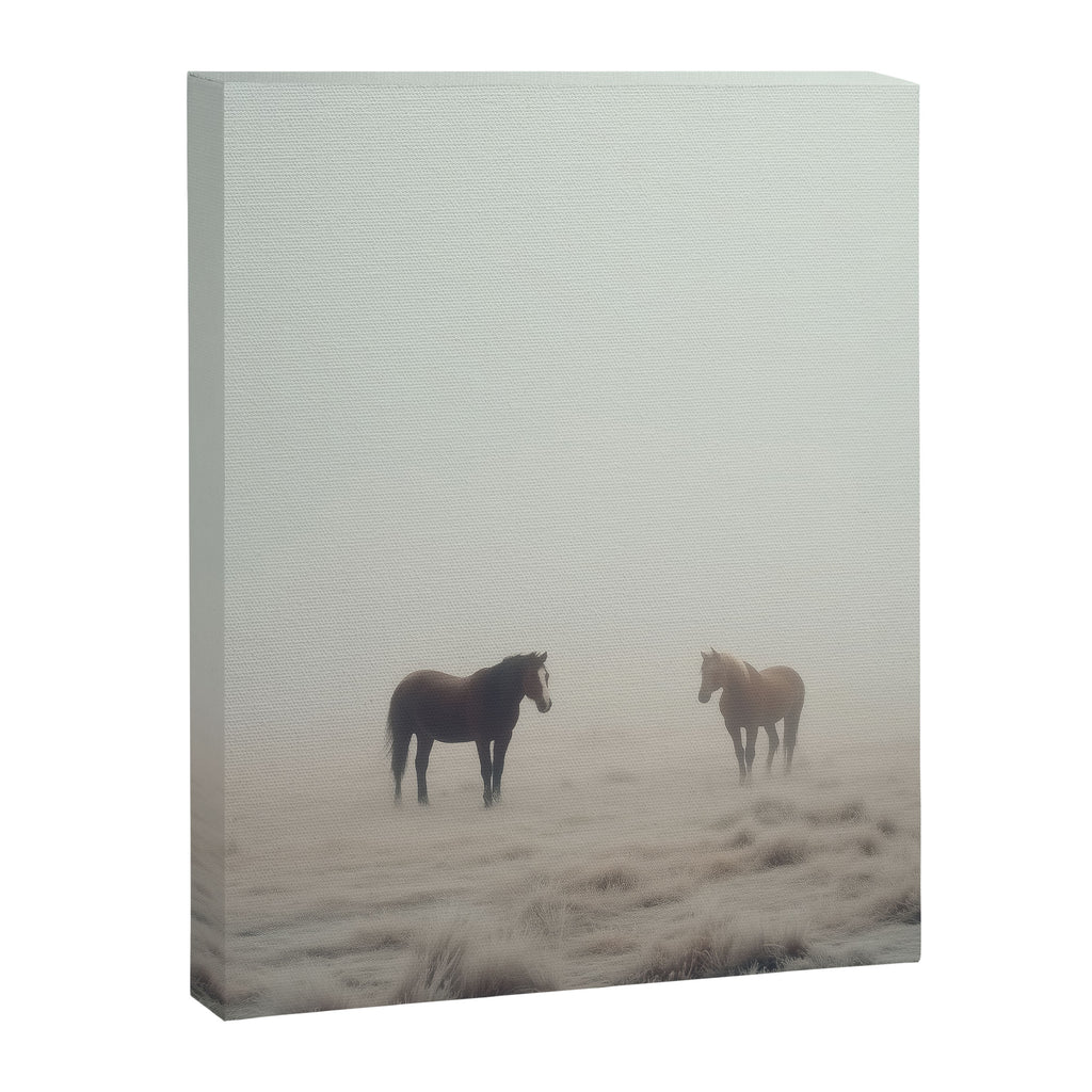 Horses in the Mist I Canvas Print Gallery Image 6