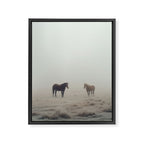 Horses in the Mist I Framed Canvas Print Gallery Image 6