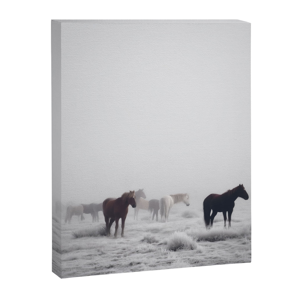 Horses in the Mist II Canvas Print Gallery Image 6
