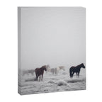 Horses in the Mist II Canvas Print Gallery Image 6