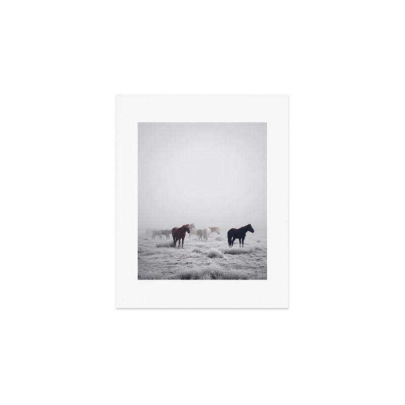 Horses in the Mist II Art Print Gallery Image 1