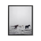 Horses in the Mist II Framed Canvas Print Gallery Image 6