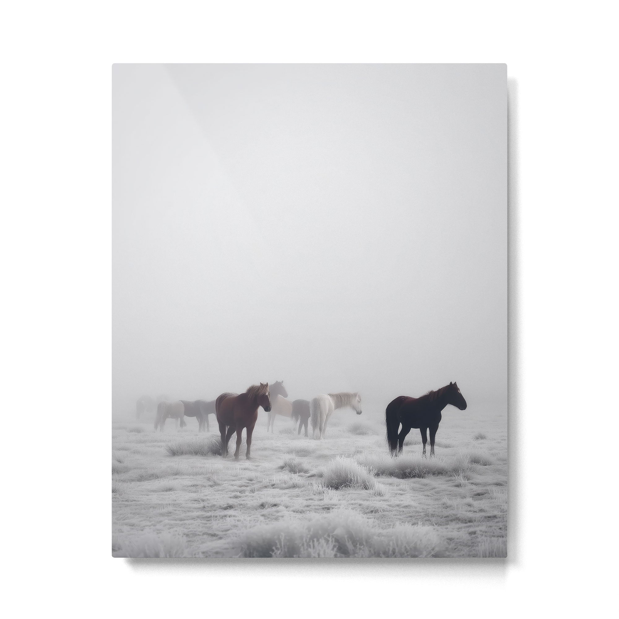 Horses in the Mist II Metal Print Gallery Image 4