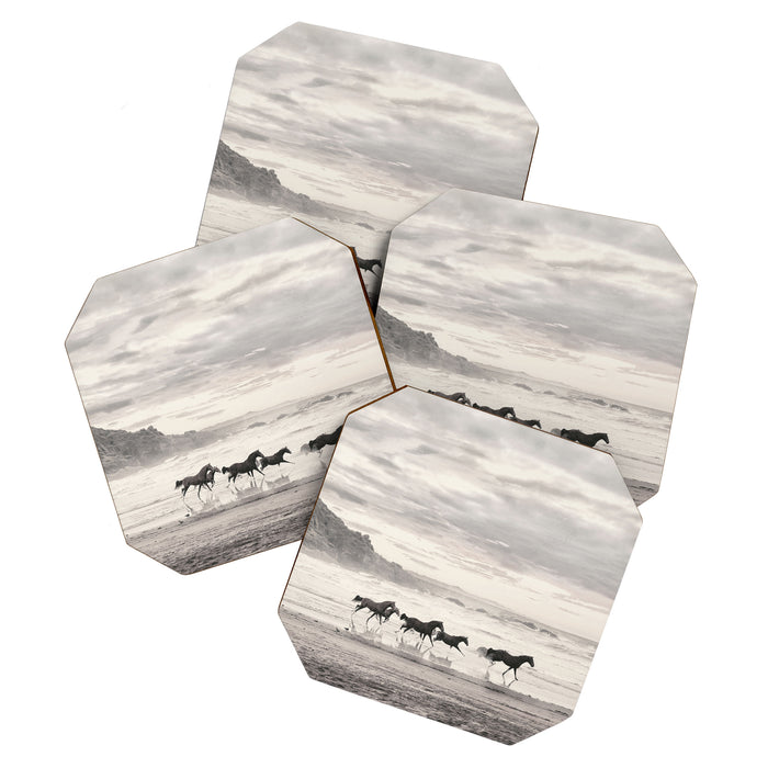 Horses on the Beach Coaster Gallery Image 1