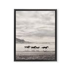 Horses on the Beach Framed Canvas Print Gallery Image 6