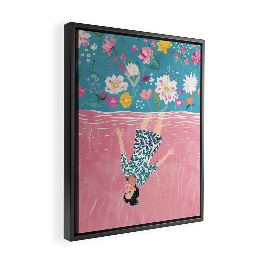 In the Garden of Her Mind Framed Canvas Print Gallery Image 2