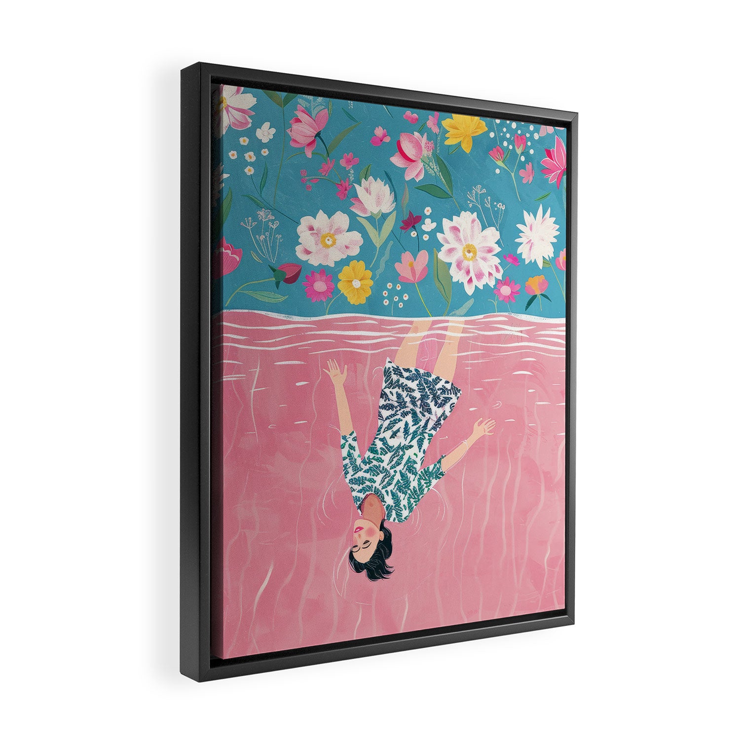 In the Garden of Her Mind Framed Canvas Print Gallery Image 2