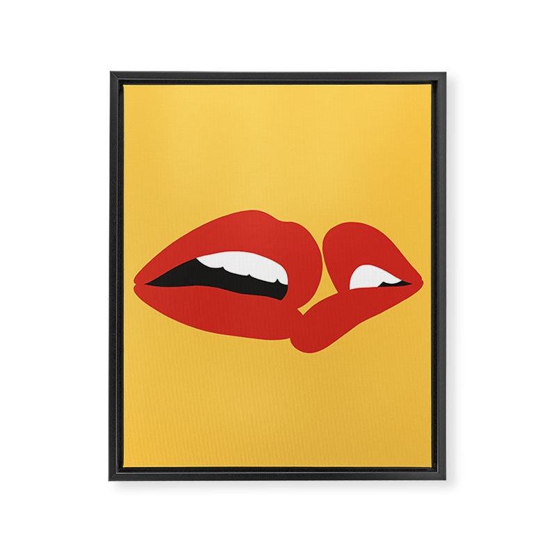 Kiss 01 Framed Canvas Print Gallery Image 8