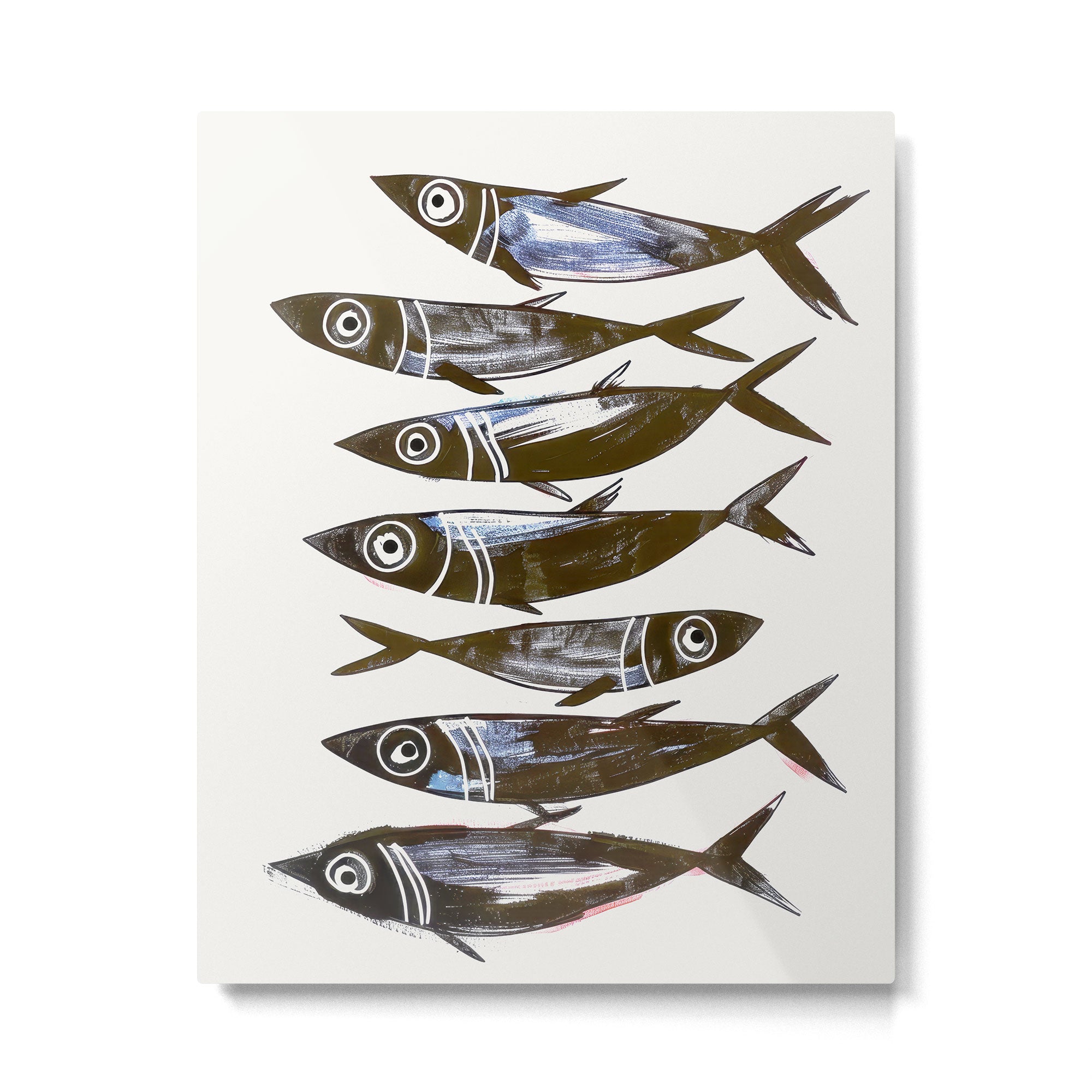 Line Fish Metal Print Gallery Image 4