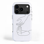 Line Hands 2 iPhone Case Gallery Image 1