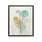 Little Line Flowers Framed Canvas Print Gallery Image 6