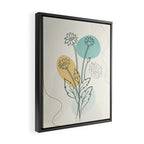 Little Line Flowers Framed Canvas Print Gallery Image 2