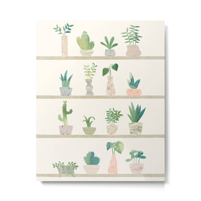 Little Plant Pots Metal Print Gallery Image 1