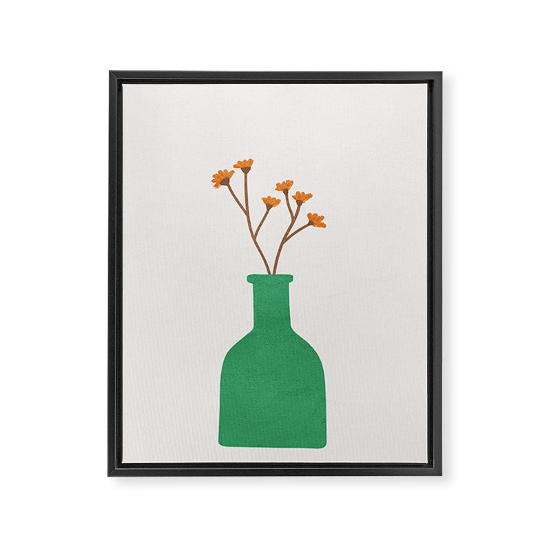 Little Vase Design 2 Framed Canvas Print Gallery Image 6