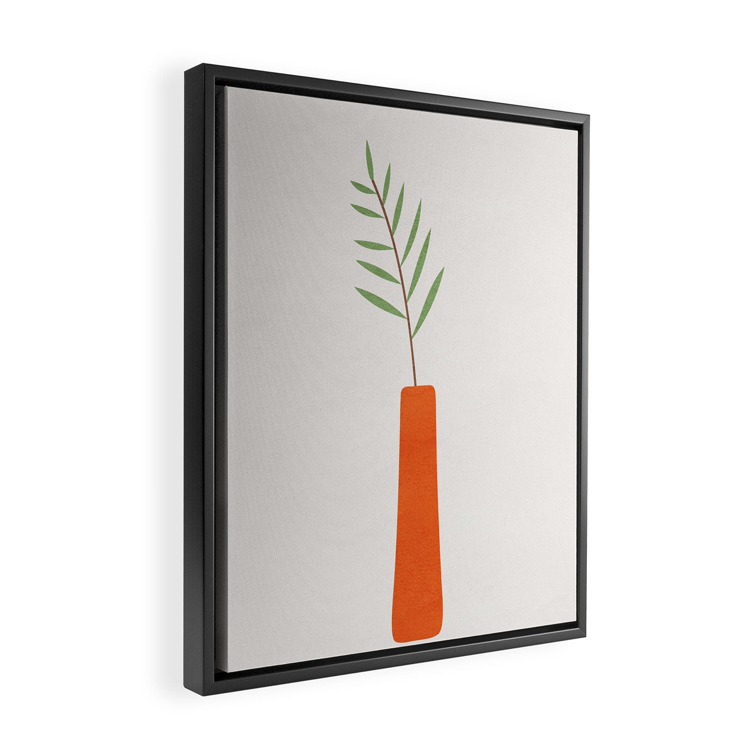 Little Vase Design Framed Canvas Print Gallery Image 2