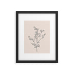 Minimal Line Art Flowers 5 Framed Art Print Gallery Image 5