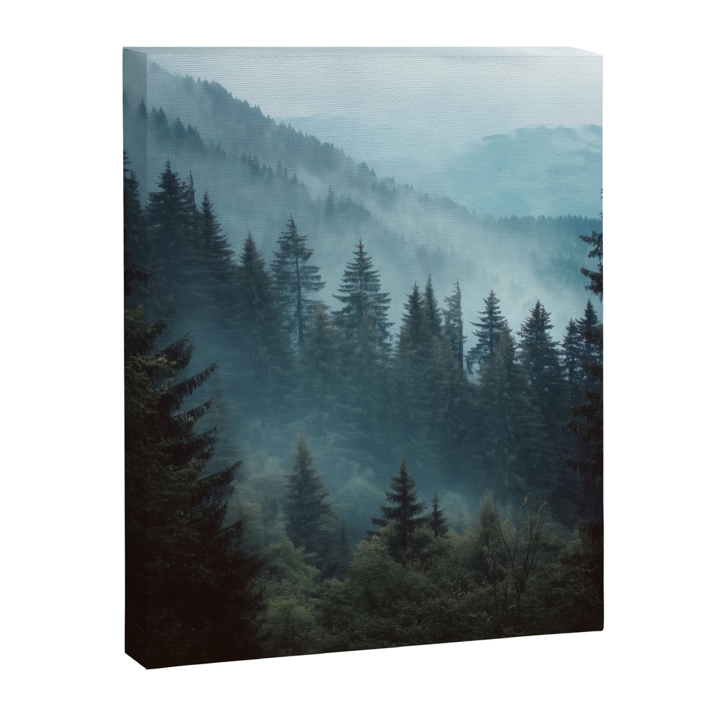 Misty Pine Forest Canvas Print Gallery Image 6
