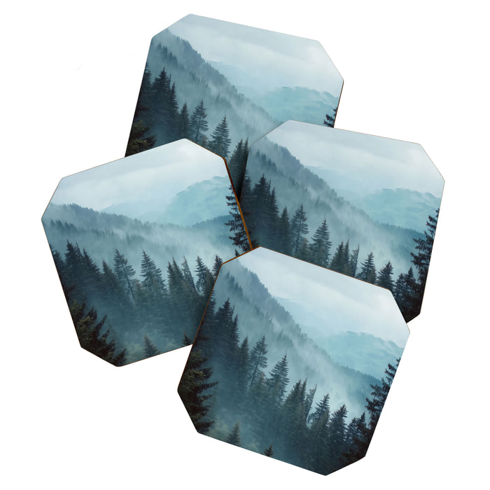 Misty Pine Forest Coaster Gallery Image 1