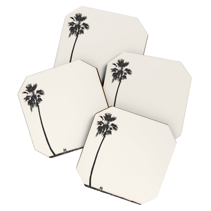 Moment under the coast palm tree Coaster Gallery Image 1