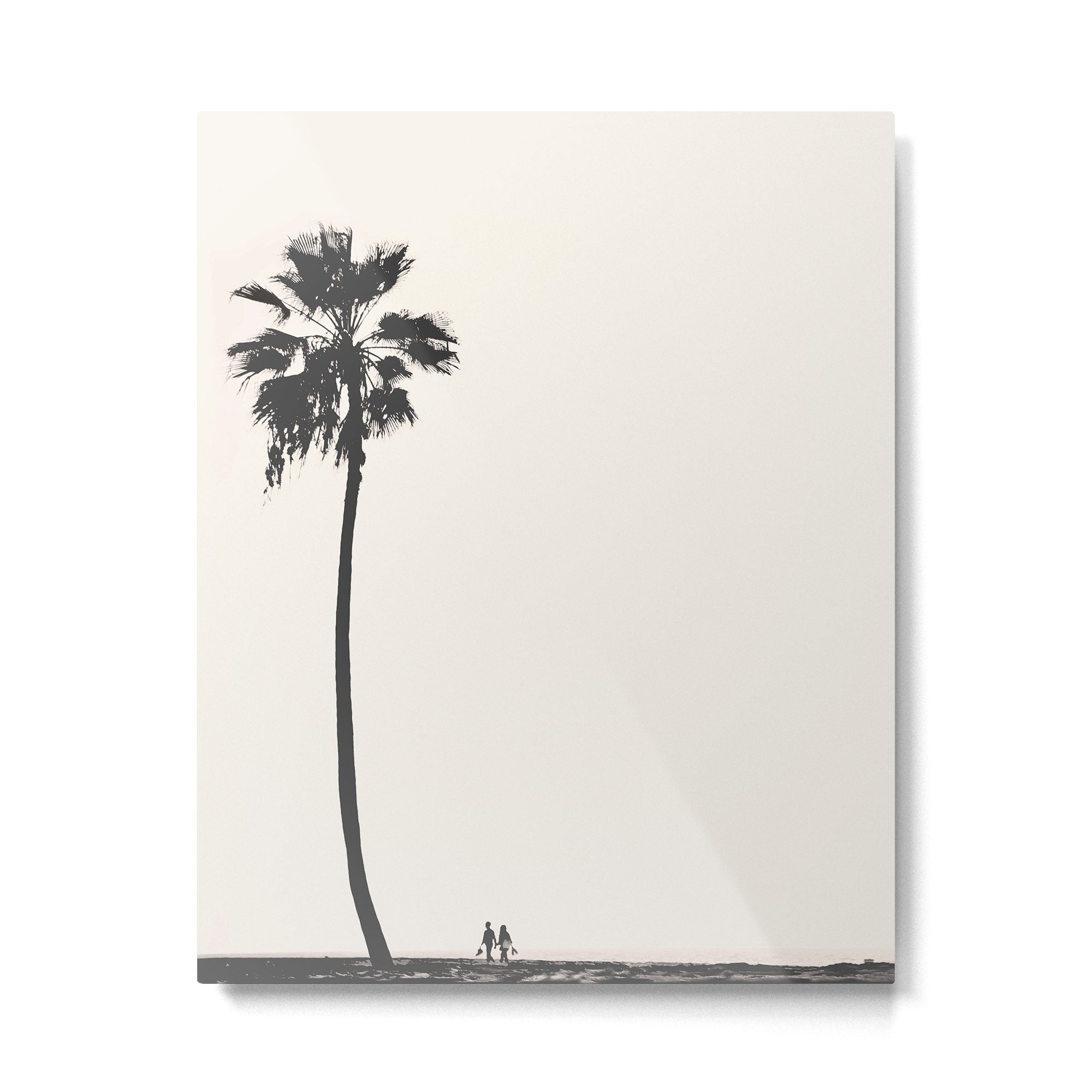 Moment under the coast palm tree Metal Print Gallery Image 4