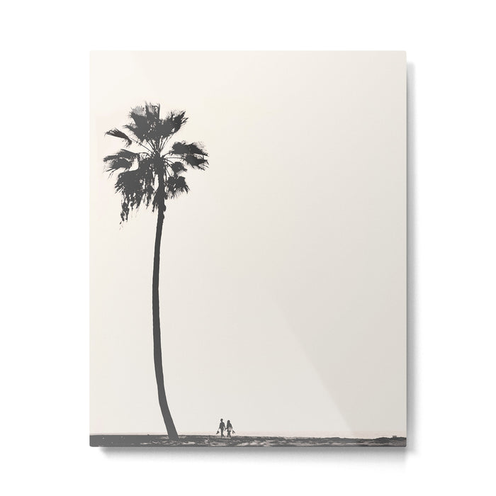 Moment under the coast palm tree Metal Print Gallery Image 1