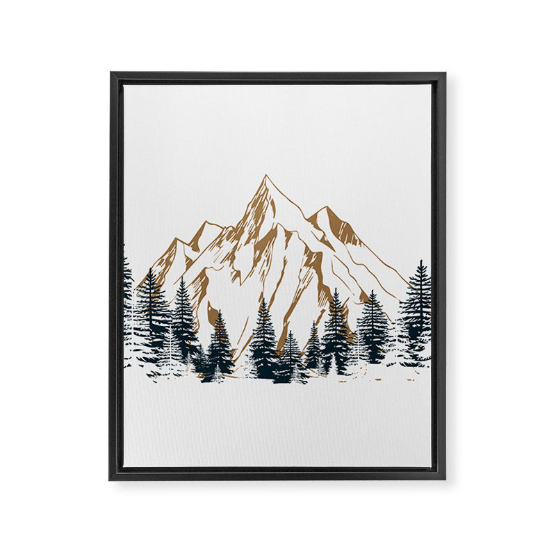 mountain 4 Framed Canvas Print Gallery Image 8
