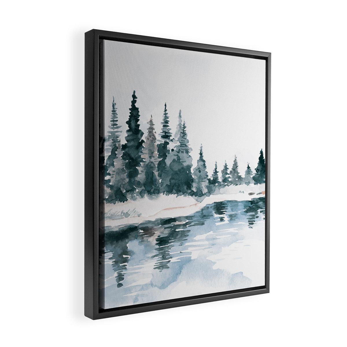 Mountain River Framed Canvas Print Gallery Image 2