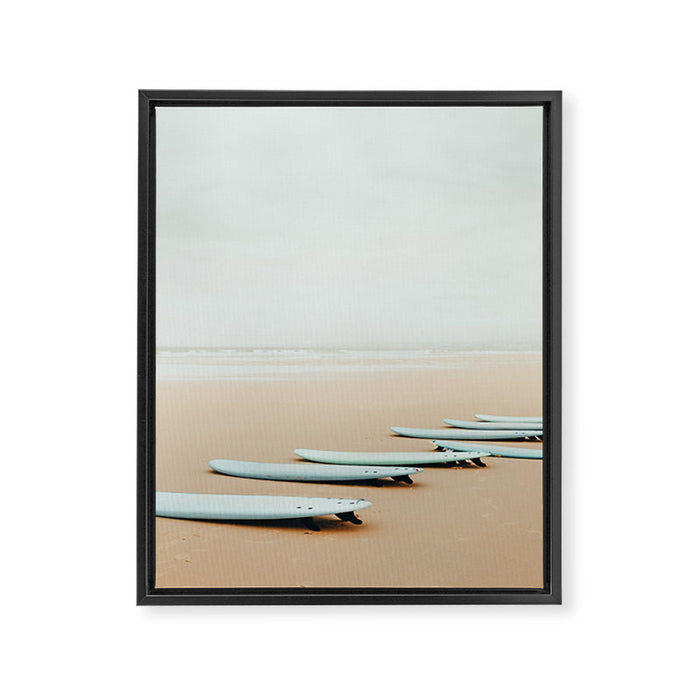 Out Surfing 2 Framed Canvas Print Gallery Image 1