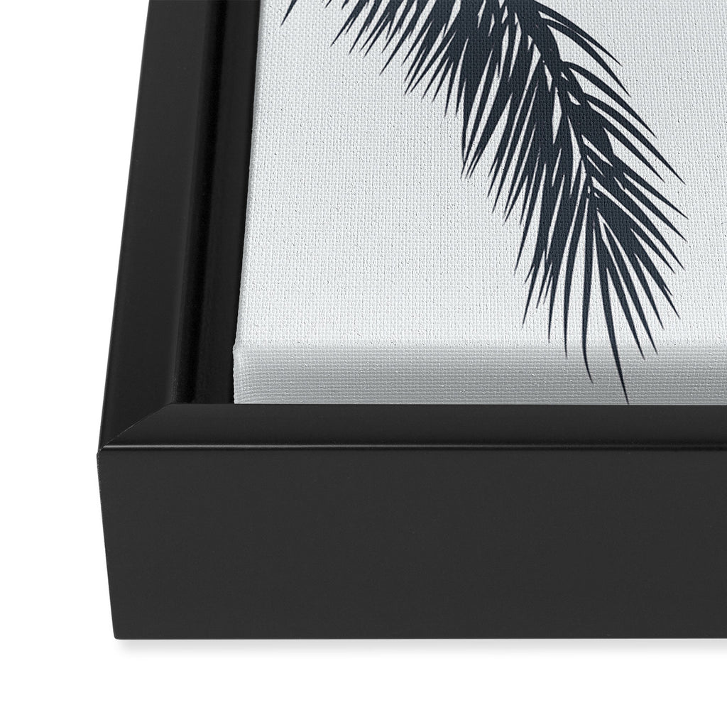 Palm and Ocean Framed Canvas Print Gallery Image 3